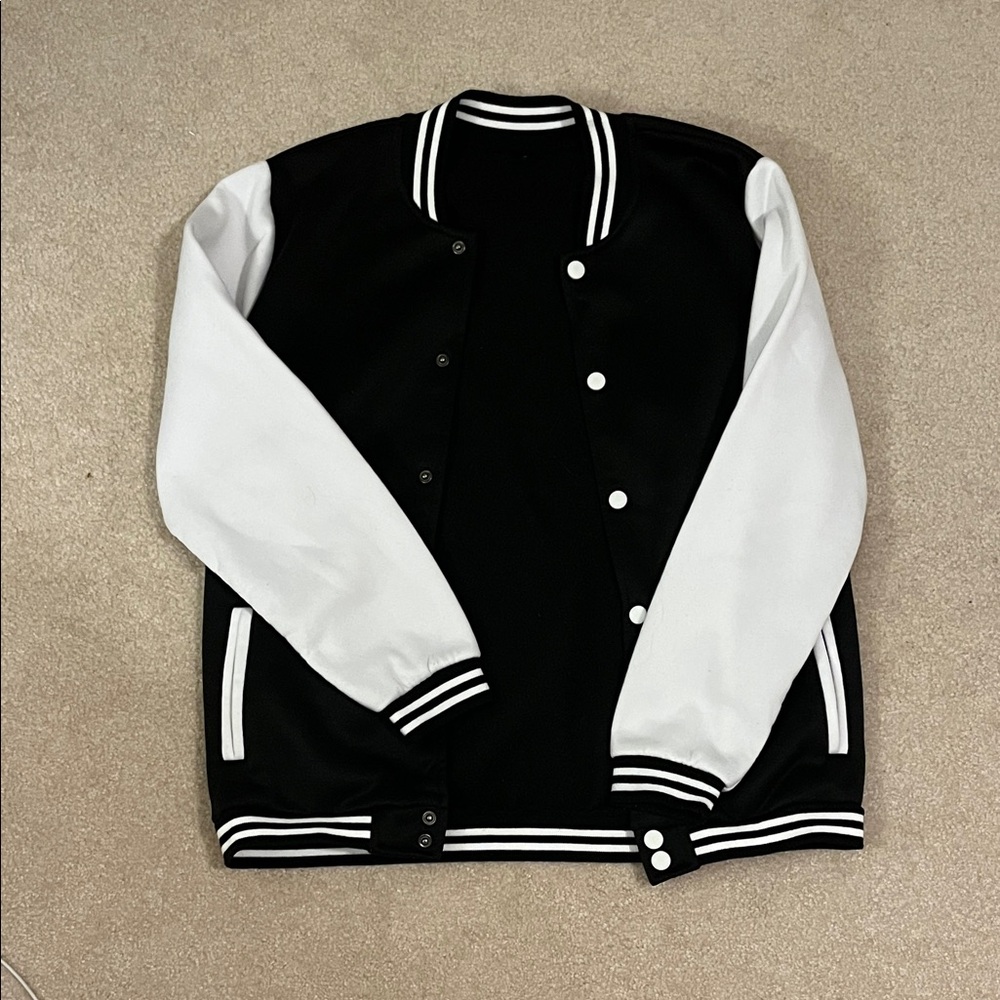 Amazon Black and White Varsity Jacket